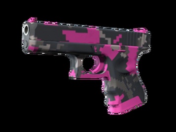 Glock-18 | Пиксельный камуфляж «Розовый»
